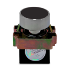 Botão De Impulso Metálico | Ampb6b Ou  Xb2-ba21 | Preto | 1na